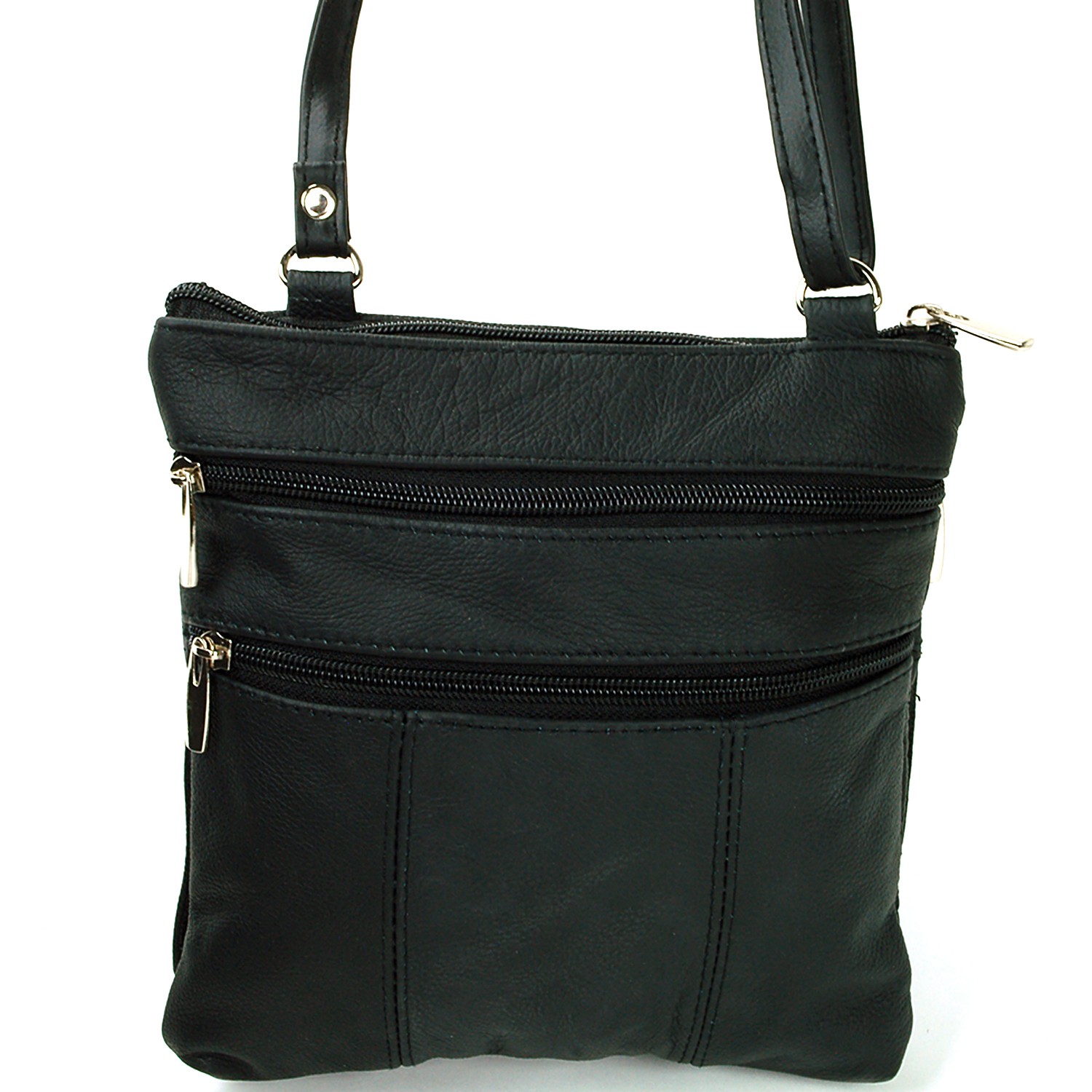 Leather Organizer Crossbody Bag